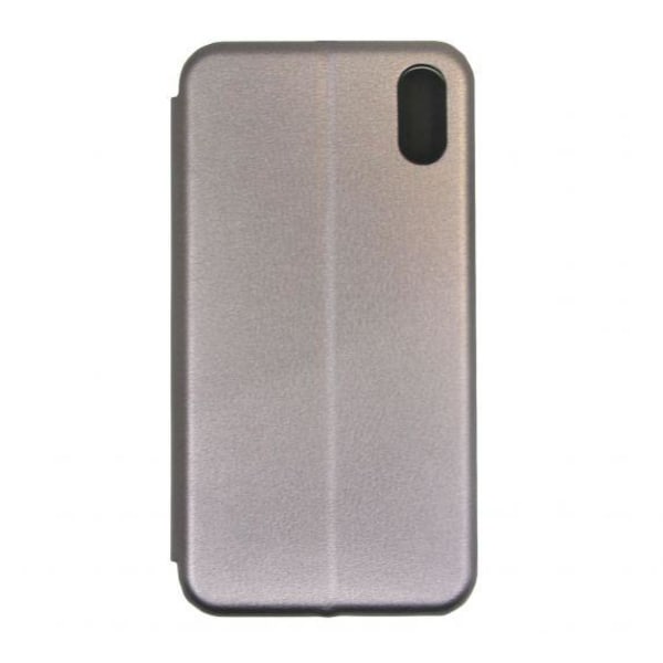 Flip Stand PU Leather Case For iPhone XR Silvery Gray