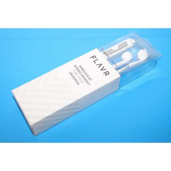 FLAVR Wireless/Bluetooth V4.1 BT Stereo Headset Universal --Whit