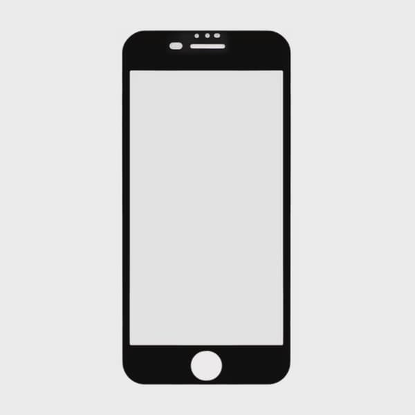 Skärmskydd Härdat Glas iPhone 7/8 Plus - Svart (miljö)