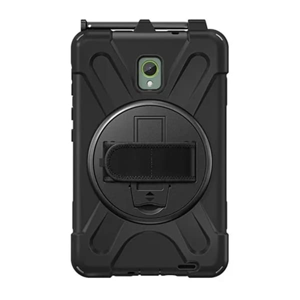 Fodral med Handrem och Ställ för Galaxy Tab Active3 - Svart
