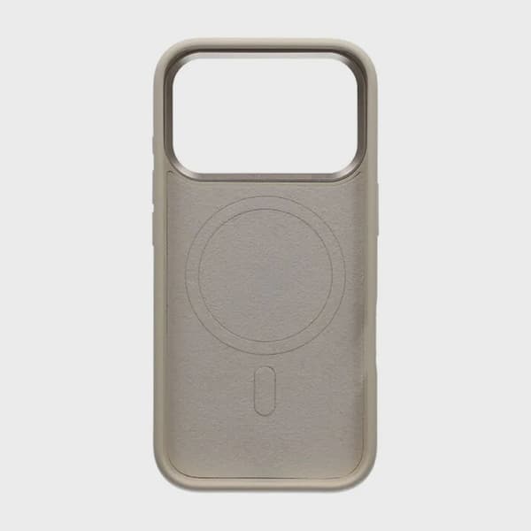 Beige Silikonskal med Magsafe för iPhone 17 Pro
