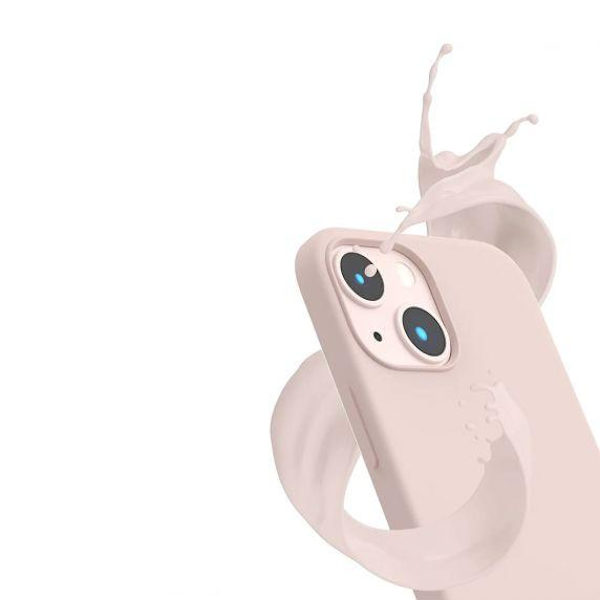 iPhone 14 Plus Silikonskal Rvelon MagSafe - Sand Rosa