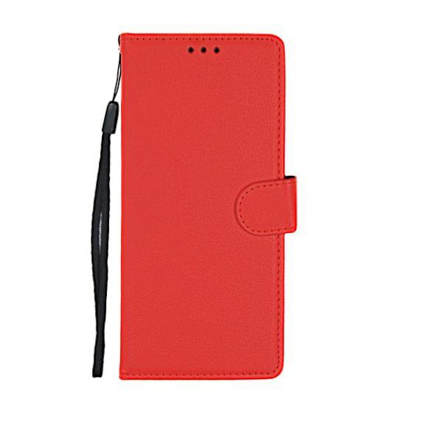 Flip Stand Leather Wallet Case For Samsung Galaxy S20 Red