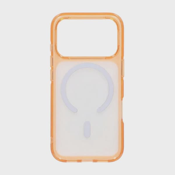 Magsafe-skal TPU för iPhone 17 Pro Max - Orange Transparent