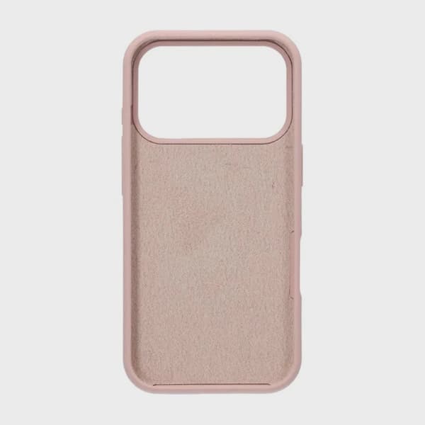 Mjukt Silikonskal för iPhone 17 Pro - Sandrosa
