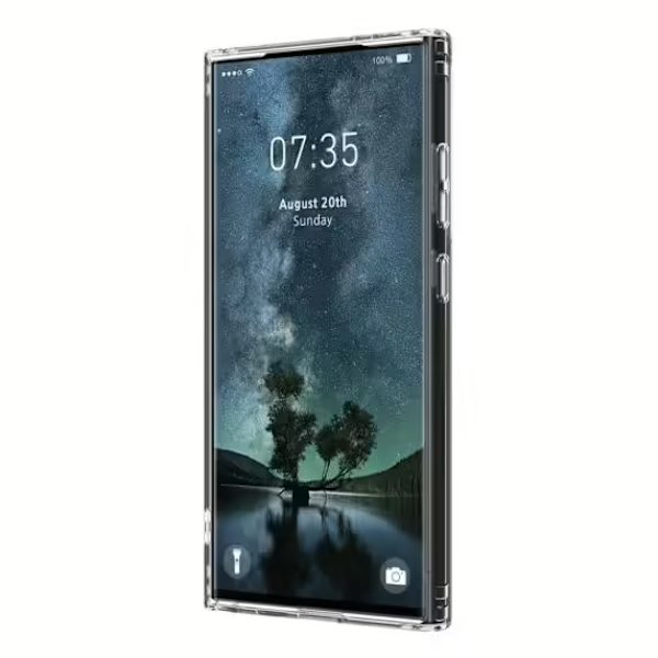 Samsung Galaxy S24 Ultra Mobilskal Hybrid med Magsafe - Transpar