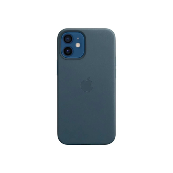 Apple iPhone 12 mini Leather Case with MagSafe Baltic Blue