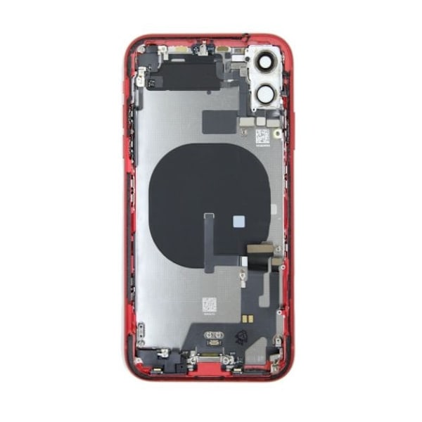 iPhone 11 Baksida Med Komplett Ram - Röd