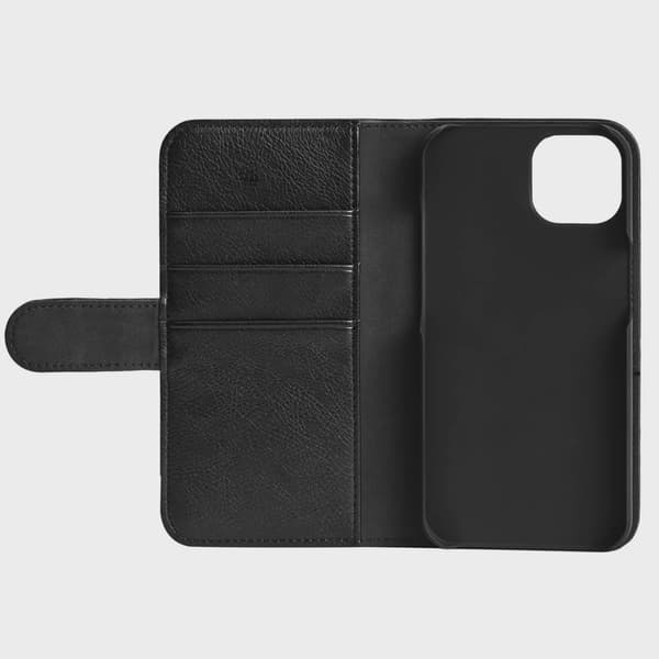 iPhone 12/12 Pro PU wallet, 3 cards, Black