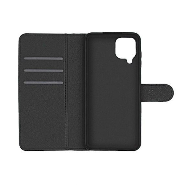 Flip Stand Läderfodral till Samsung Galaxy A12 Svart
