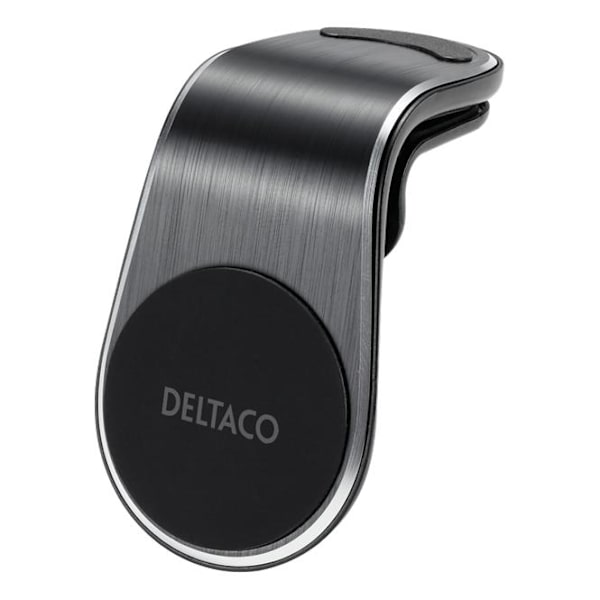 DELTACO magnetisk Smartphonehållare för bil, vinklat luftgallsfä