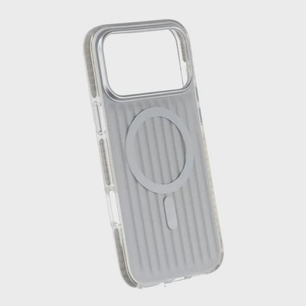 Korrugerat Magsafe-skal för iPhone 17 Pro Max - Silver