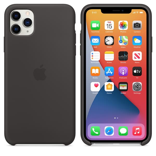 Apple Silicone Case för iPhone 11 Pro Max – Svart