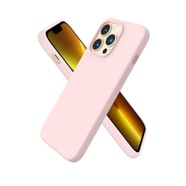 iPhone 13 Pro Max Liquid Silicone Case Cherry Pink