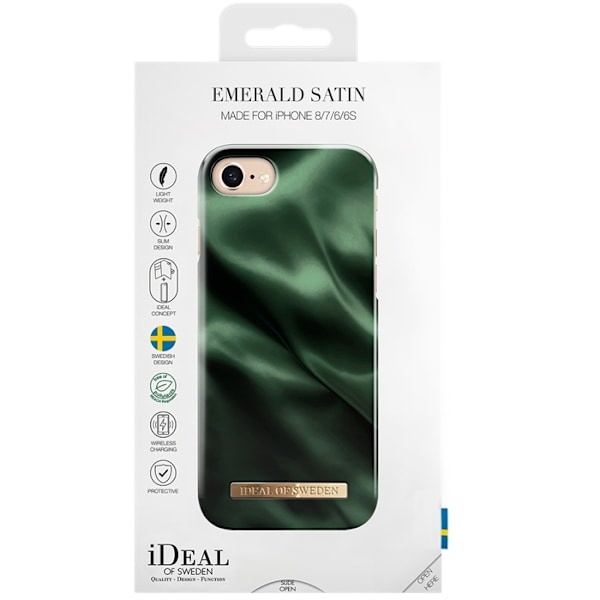 iDeal Of Sweden Fashion Skal för iPhone 6/6S/7/8 & SE 2020/2022 - Emerald Satin