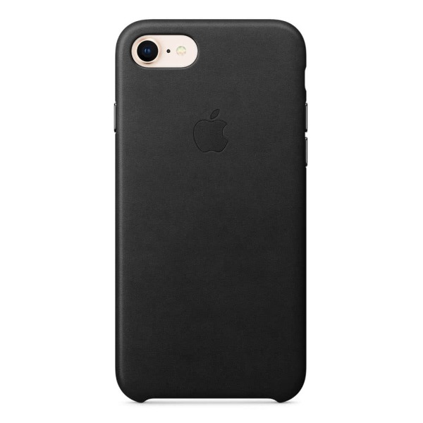 Apple Original iPhone 8 Skal leather case svart Svart