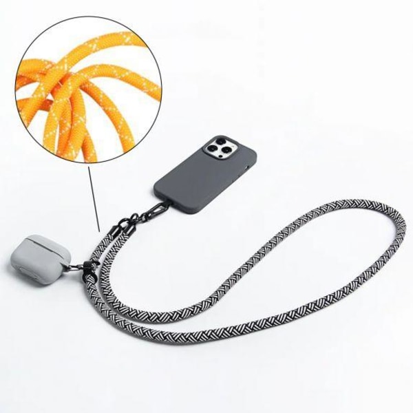 Mobilband Universal Halsband - Textur Orange