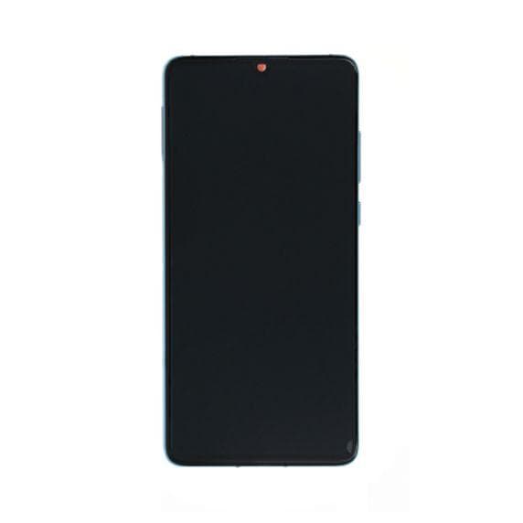 Huawei P30 (New Version) Skärm med LCD Display och Batteri Original - Aurora Blå