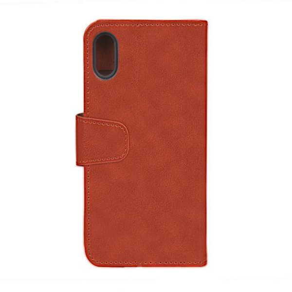 iPhone XS Max Flip Stand PU Leather Extra Card Wallet Case Brown