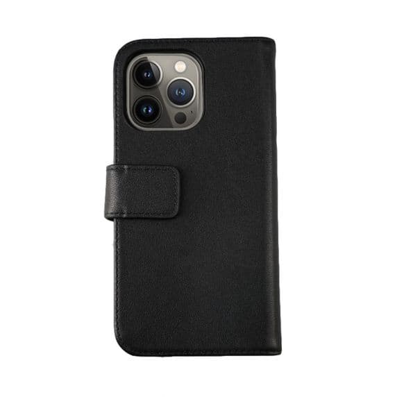 RV Plånboksfodral Genuint Läder - iPhone 13 Pro - Svart