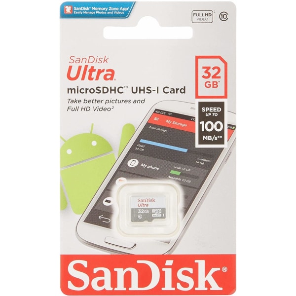 SanDisk Ultra microSDHC 32GB 100MB/s Class 10 UHS-I