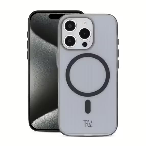 iPhone 16 Pro Max Mobilskal Korrugerad Magsafe Rvelon - Svart