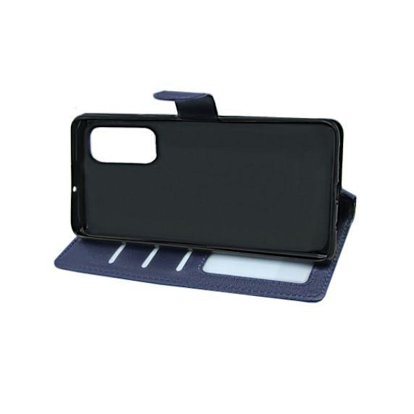 Flip Stand Leather Wallet Case For Samsung Galaxy S20 Plus Blue