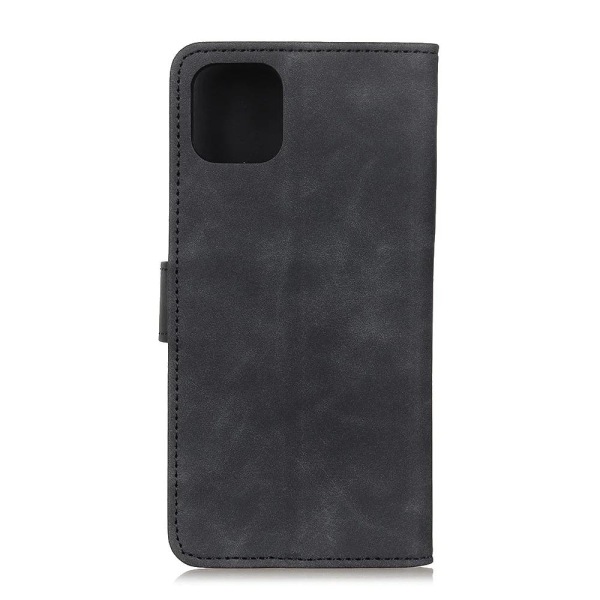 KHAZNEH Retro Läder fodral för iPhone 12 Pro/12 - Svart