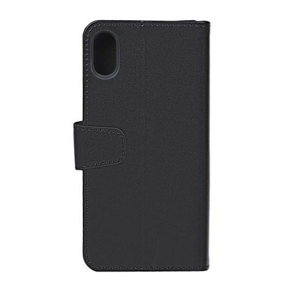 iPhone XS Max Flip Stand PU Leather Extra Card Wallet Case Black