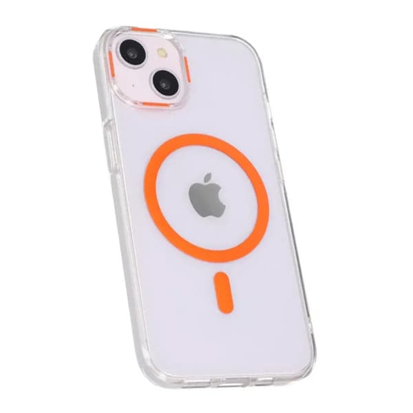 iPhone 13/14 Stöttålig Mobilskal med Magsafe - Orange