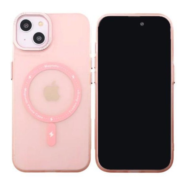 iPhone 14 Plus Mobilskal med MagSafe - Frostat Rosa