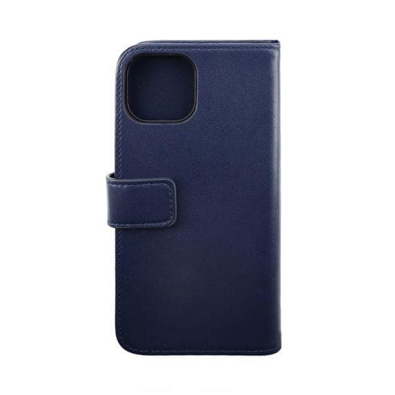 iPhone 14 Pro Plånboksfodral Läder Rvelon Färg Blå