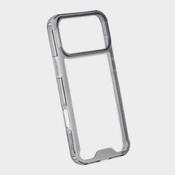 Stöttåligt Mobilskal till iPhone 17 Pro Max - Transparent Svart