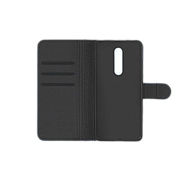 Flip Stand Leather Wallet Case For Xiaomi 9T Pro Black