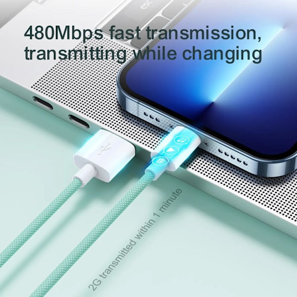 SiGN Boost USB-C till Lightning Kabel 20W 1m - Blå