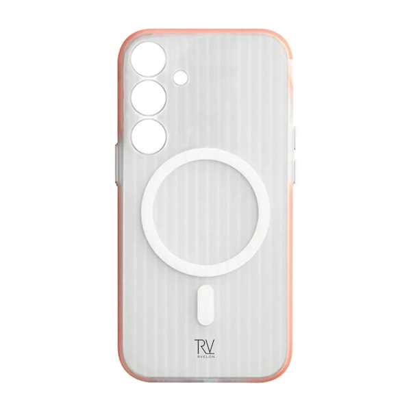 Samsung Galaxy S24 Plus Mobilskal Korrugerad med Magnet Rvelon - Orange