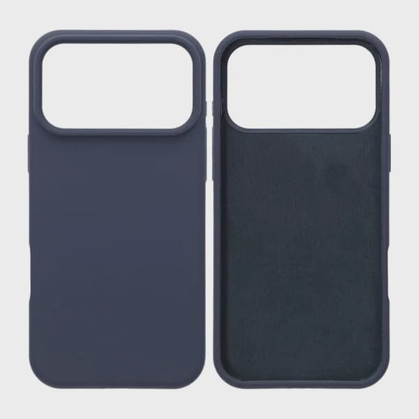 Mjukt Silikonskal för iPhone 17 Pro Max - Mörkblå
