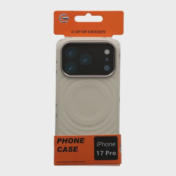 Beige Silikonskal med Magsafe för iPhone 17 Pro