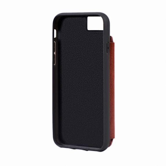 PU Leather Back Flip Kickstand Card Case Brown For iPhone 6/6S/7/8