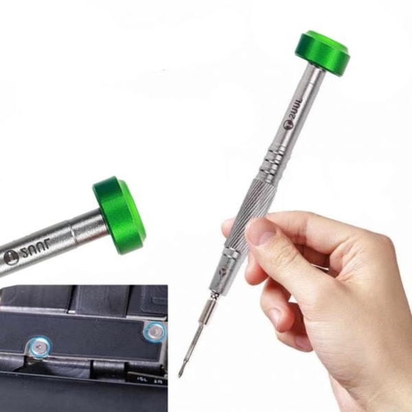 2UUL 2.5mm Convex Cross 3D Screwdriver for Phone Repair-Grön