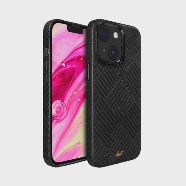 Laut Motif, iPhone 14 Plus, stripes, -Black
