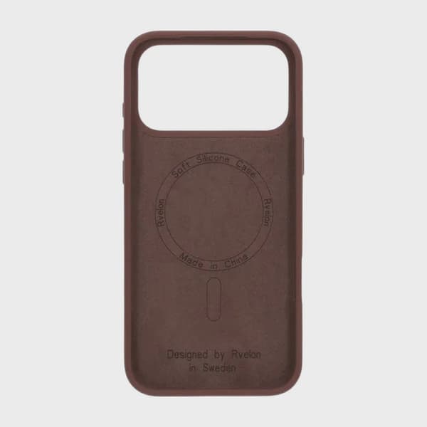 Rvelon Silikonskal MagSafe för iPhone 17 Pro - Brun