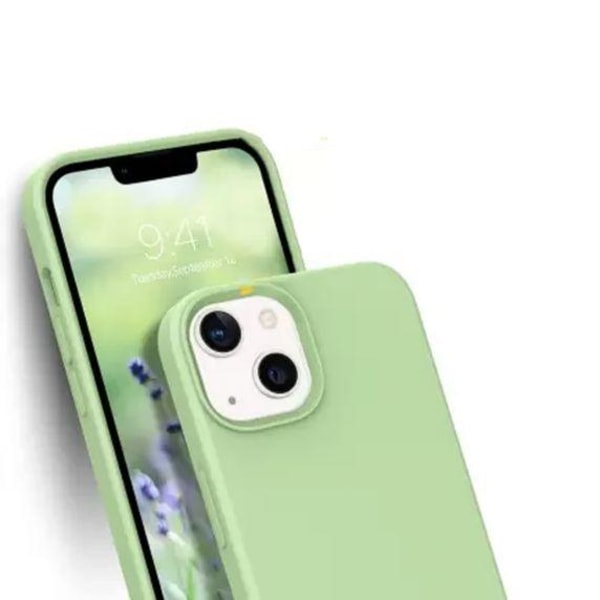 Mobilskal Silikon iPhone 13 Mini - Grön