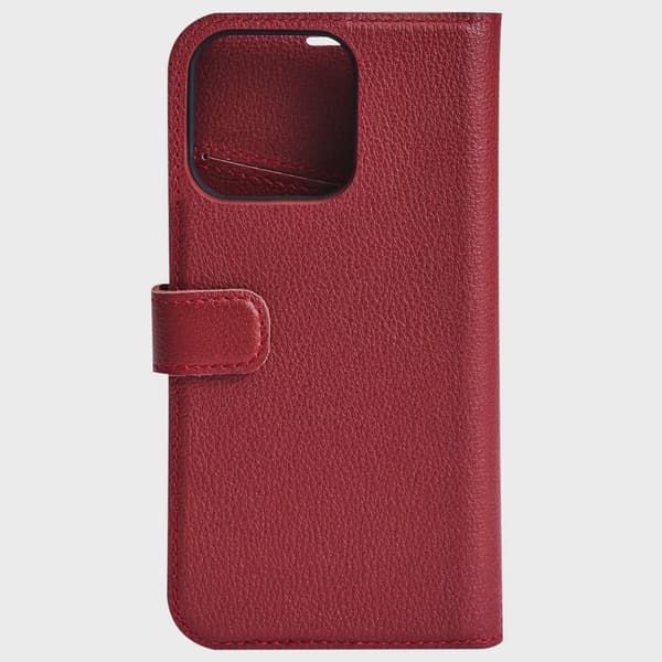 iPhone XR/11 leather wallet, detachable, Red