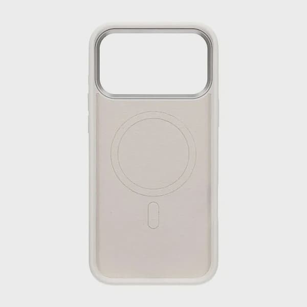 Cream Wave Silikonskal Magsafe för iPhone 17 Pro Max
