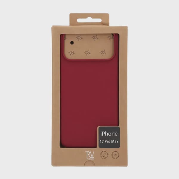 Rvelon Silikonskal MagSafe för iPhone 17 Pro Max - Röd