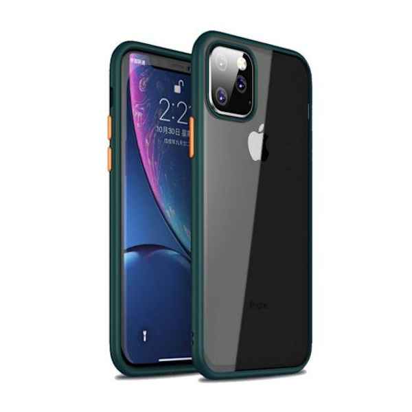 TPU Edge Transparent Shockproof Case For iPhone 11 Pro Green