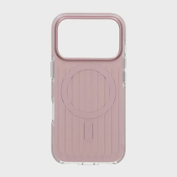 Korrugerat Magsafe-skal för iPhone 17 Pro - Rosa