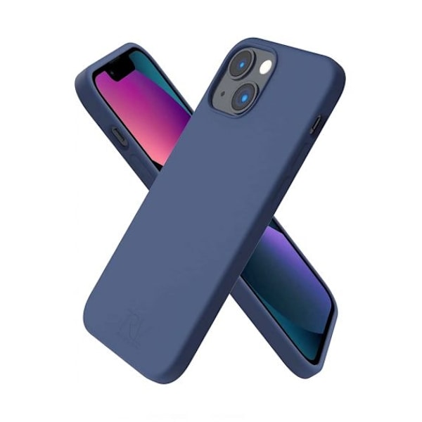 RV Liquid Silicone Case For iPhone 14 Blue Ice