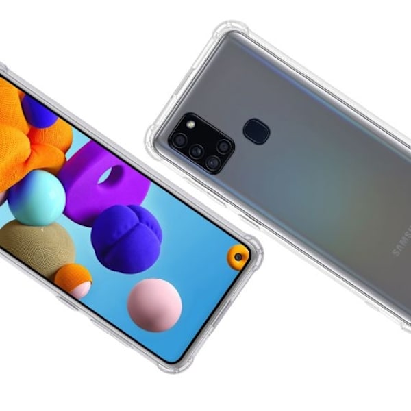 Stöttåligt Mobilskal Samsung Galaxy A21s - Transparent
